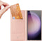 Dux Ducis - Geschikt voor Samsung Galaxy S24 Ultra - Slim bookcase hoesje - Rose Goud