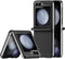 Dux Ducis Geschikt voor Samsung Galaxy Z Flip6 Leren hoes - backcover - Zwart