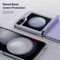Dux Ducis Geschikt voor Samsung Galaxy Z Flip6 Leren hoes - backcover - Paars