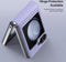 Dux Ducis Geschikt voor Samsung Galaxy Z Flip6 Leren hoes - backcover - Paars