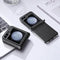 Dux Ducis Geschikt voor Samsung Galaxy Z Flip6 Leren hoes - backcover - Zwart