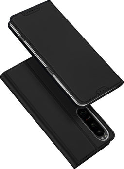Dux Ducis - Geschikt voor Sony Xperia 1 V - Slim bookcase hoesje - Zwart