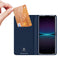 Dux Ducis - Geschikt voor Sony Xperia 1 V - Slim bookcase hoesje - Donkerblauw