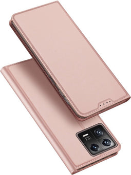 Dux Ducis - Geschikt voor Xiaomi 13 - Slim bookcase hoesje - Rose Goud