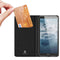 Dux Ducis Hoesje Met Pasjeshouder Geschikt voor Nokia C2 2nd Edition - Dux Ducis Slim Softcase Bookcase - Zwart