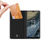 Dux Ducis Hoesje Met Pasjeshouder Geschikt voor Nokia G11 Plus - Dux Ducis Slim Softcase Bookcase - Zwart