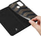 Dux Ducis Hoesje Met Pasjeshouder Geschikt voor Nokia G11 Plus - Dux Ducis Slim Softcase Bookcase - Zwart