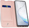 Dux Ducis Hoesje Met Pasjeshouder Geschikt voor Samsung Galaxy Note 10 Lite - Dux Ducis Slim Softcase Bookcase - Roze