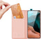 Dux Ducis Hoesje Met Pasjeshouder Geschikt voor Xiaomi Poco F2 Pro - Dux Ducis Slim Softcase Bookcase - Roze
