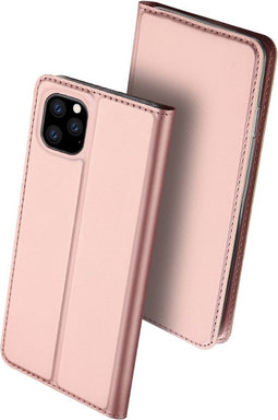 Dux Ducis - pro serie slim wallet hoes - Geschikt voor iPhone 11 Pro Max - Rose Goud
