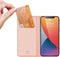 Dux Ducis - Pro serie slim wallet hoes - Geschikt voor iPhone 12 / Geschikt voor iPhone 12 Pro - Rose Goud