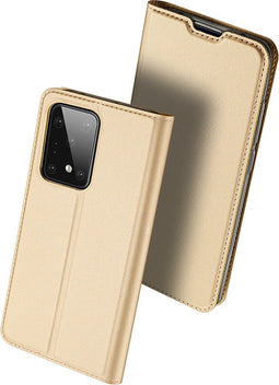 Dux Ducis - pro serie slim wallet hoes - Geschikt voor Samsung Galaxy S20 Ultra - Goud