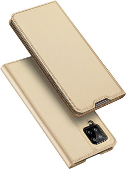 Dux Ducis - Pro Serie Slim wallet hoes - Geschikt voor Samsung Galaxy A42 - Goud