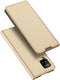 Dux Ducis - Pro Serie Slim wallet hoes - Geschikt voor Samsung Galaxy A42 - Goud
