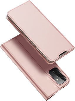 Dux Ducis - Pro Serie Slim wallet hoes -Geschikt voor Samsung Galaxy A72 - Rose Goud