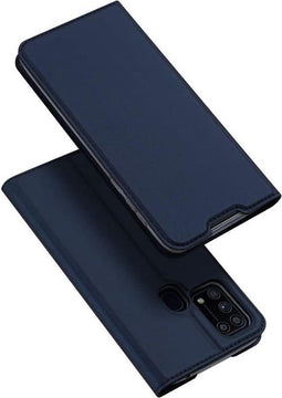Dux Ducis - Pro Serie slim wallet hoes - Geschikt voor Samsung Galaxy M31 - Blauw