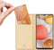 Dux Ducis - Pro Serie Slim wallet hoes - Geschikt voor Samsung Galaxy A42 - Goud