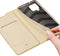 Dux Ducis - Pro Serie Slim wallet hoes - Geschikt voor Samsung Galaxy A42 - Goud