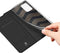 Dux Ducis - Pro Serie Slim wallet hoes -Geschikt voor Samsung Galaxy A72 - Zwart