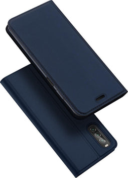 Dux Ducis pro serie - slim wallet hoes - Geschikt voor Sony Xperia 10 II - Blauw