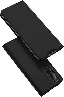 Dux Ducis - Pro Serie Slim wallet hoes - Geschikt voor Sony Xperia 5 II - Zwart