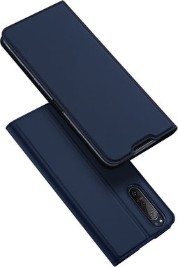 Dux Ducis - Pro Serie Slim wallet hoes - Geschikt voor Sony Xperia 5 II - Blauw
