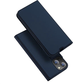 Dux Ducis - Slim bookcase hoes - Geschikt voor iPhone 13 Mini - Blauw