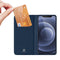 Dux Ducis - Slim bookcase hoes - Geschikt voor iPhone 13 Mini - Blauw