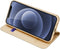 Dux Ducis - Slim bookcase hoes - Geschikt voor iPhone 13 Mini - Goud