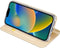 Dux Ducis - Slim bookcase hoes - Geschikt voor iPhone 14+ / 14 Plus - Goud