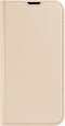 Dux Ducis - Slim bookcase hoes - Geschikt voor iPhone 14+ / 14 Plus - Goud