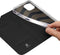 Dux Ducis - Slim bookcase hoes - Geschikt voor iPhone 14+ / 14 Plus - Zwart