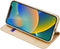 Dux Ducis - Slim bookcase hoes - Geschikt voor iPhone 14 - Goud