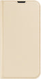 Dux Ducis - Slim bookcase hoes - Geschikt voor iPhone 14 - Goud