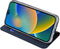 Dux Ducis - Slim bookcase hoes - Geschikt voor iPhone 14 Pro - Blauw