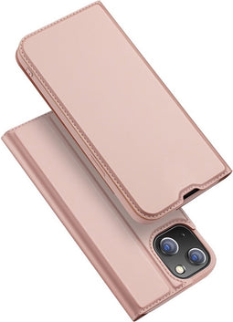 Dux Ducis - Slim bookcase hoes - Geschikt voor iPhone 14 - Roze