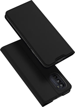 Dux Ducis - Slim bookcase hoes - Geschikt voor Motorola Moto G52 - Zwart