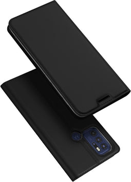 Dux Ducis - Slim bookcase hoes - Geschikt voor Motorola Moto G60S - Zwart