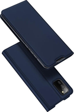 Dux Ducis - Slim bookcase hoes - Geschikt voor Samsung Galaxy A02s - Blauw
