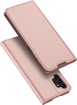 Dux Ducis - Slim bookcase hoes - Geschikt voor Samsung Galaxy A13 4G - Rose Goud