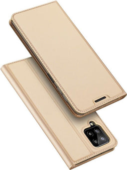 Dux Ducis - Slim bookcase hoes - Geschikt voor Samsung Galaxy A22 4G - Goud