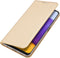 Dux Ducis - Slim bookcase hoes - Geschikt voor Samsung Galaxy A22 4G - Goud
