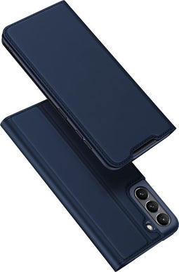 Dux Ducis - Slim bookcase hoes - Geschikt voor Samsung Galaxy S21 FE - Blauw
