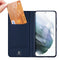 Dux Ducis - Slim bookcase hoes - Geschikt voor Samsung Galaxy S21 FE - Blauw