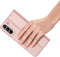 Dux Ducis - Slim bookcase hoes - Geschikt voor Samsung Galaxy S21 FE - Rose Goud