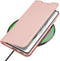 Dux Ducis - Slim bookcase hoes - Geschikt voor Samsung Galaxy S21 FE - Rose Goud