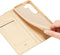 Dux Ducis - Slim bookcase hoes - Geschikt voor Samsung Galaxy S22 Plus / S22+ - Goud