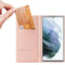 Dux Ducis - Slim bookcase hoes - Geschikt voor Samsung Galaxy S22 Ultra - Rose Goud