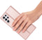 Dux Ducis - Slim bookcase hoes - Geschikt voor Samsung Galaxy S22 Ultra - Rose Goud