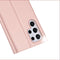 Dux Ducis - Slim bookcase hoes - Geschikt voor Samsung Galaxy S22 Ultra - Rose Goud